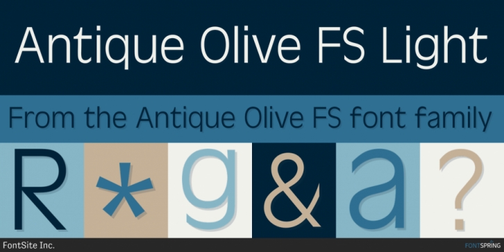 Antique Olive FS font preview