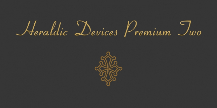 Heraldic Devices Premium font preview