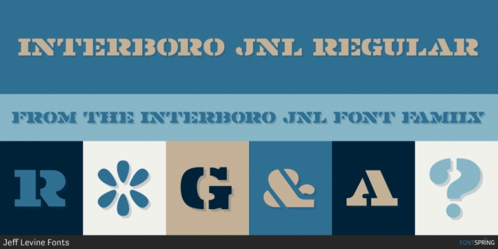 Interboro JNL font preview