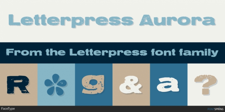 Letterpress font preview