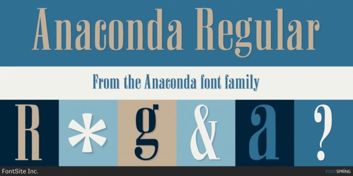 Anaconda font preview