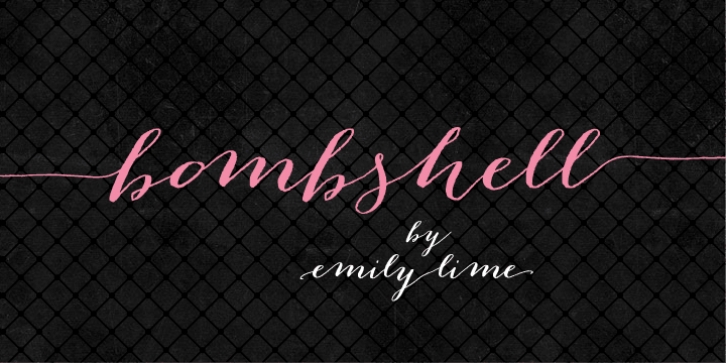 Bombshell Pro font preview