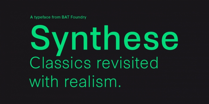 Synthese font preview
