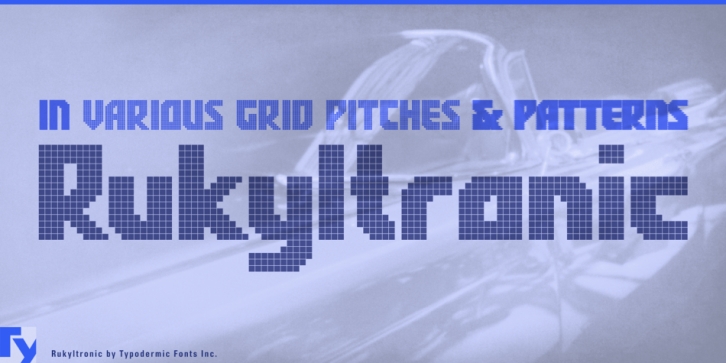 Rukyltronic font preview