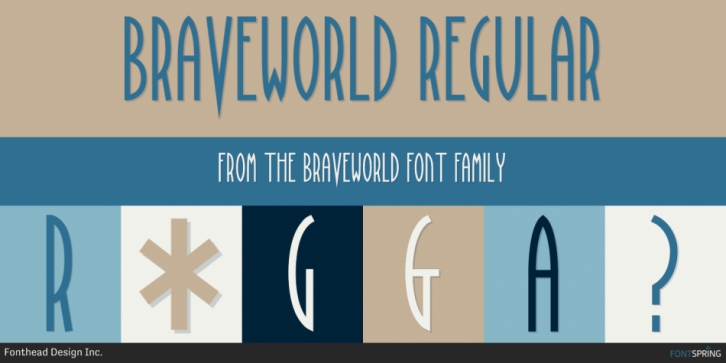 BraveWorld font preview