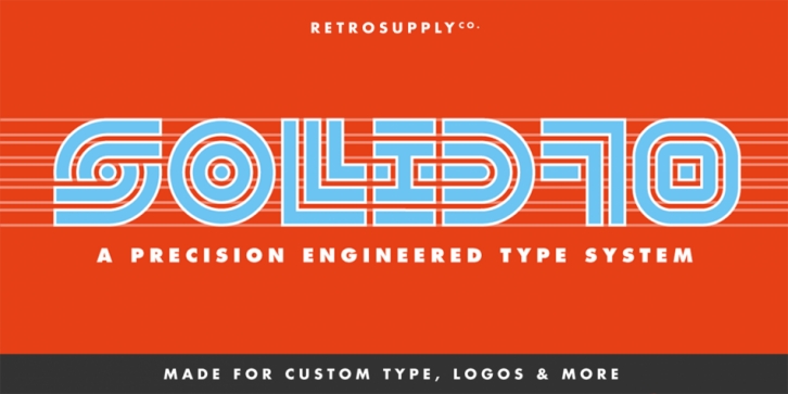 SOLID70 font preview