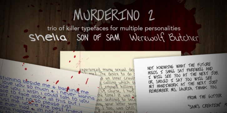 Murderino 2 font preview