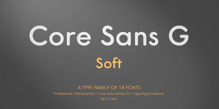 Core Sans GS font preview