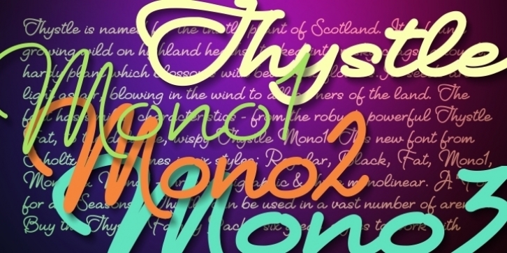 Thystle font preview
