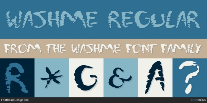 WashMe font preview