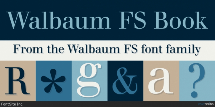 Walbaum FS font preview