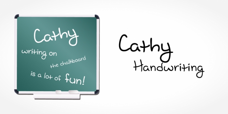 Cathy Handwriting font preview