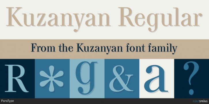 Kuzanyan font preview