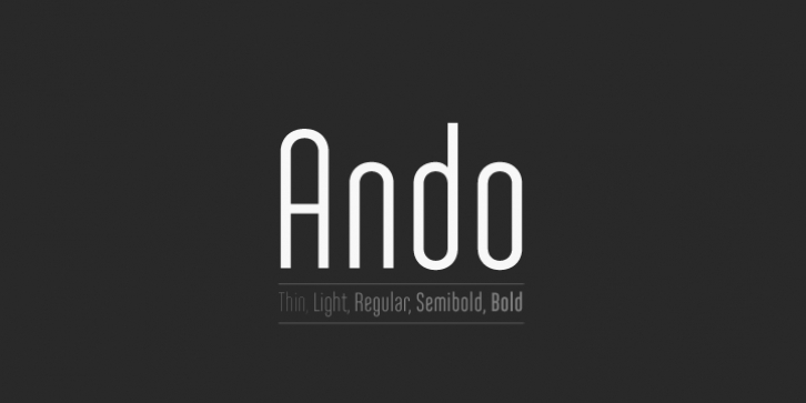 Ando font preview