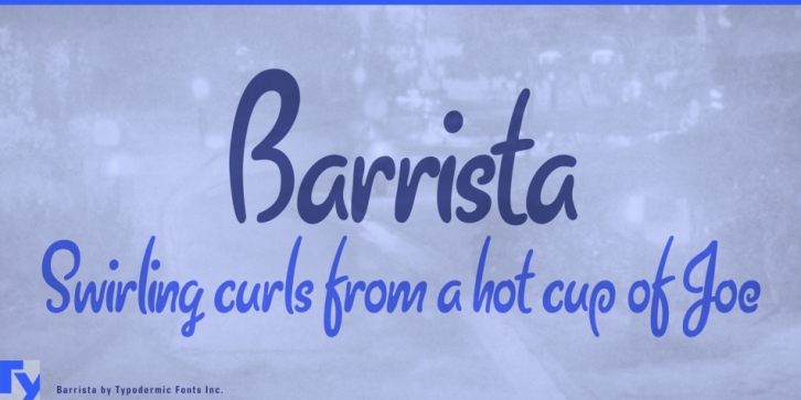 Barrista font preview