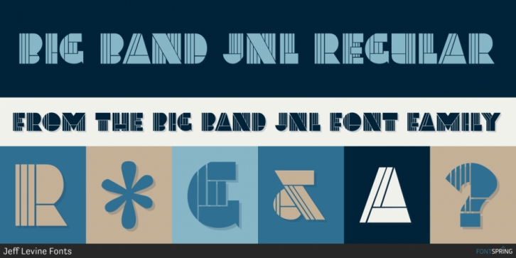 Big Band JNL font preview