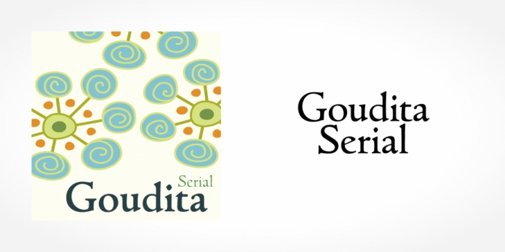 Goudita Serial font preview
